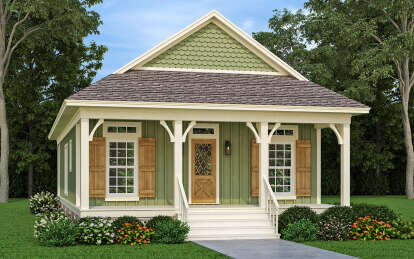 House Plan House Plan #29371 Angled Front Elevation