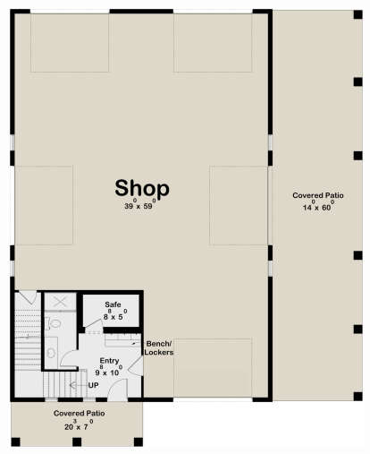 First Floor for House Plan #963-00802