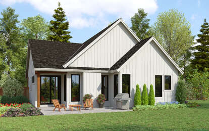 Modern Farmhouse House Plan #2559-00981 Elevation Photo