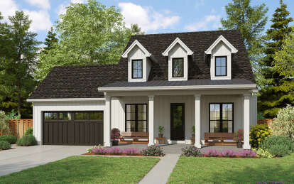 House Plan House Plan #29374 Angled Front Elevation