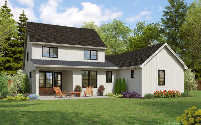 Modern Farmhouse House Plan #2559-00982 Elevation Photo