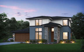 Modern House Plan #2559-00983 Elevation Photo
