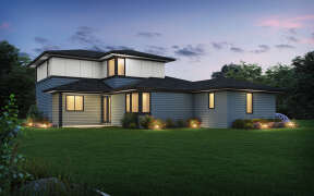 Modern House Plan #2559-00983 Elevation Photo