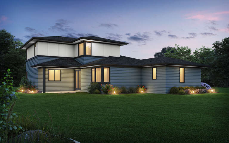 Modern House Plan #2559-00983 Elevation Photo