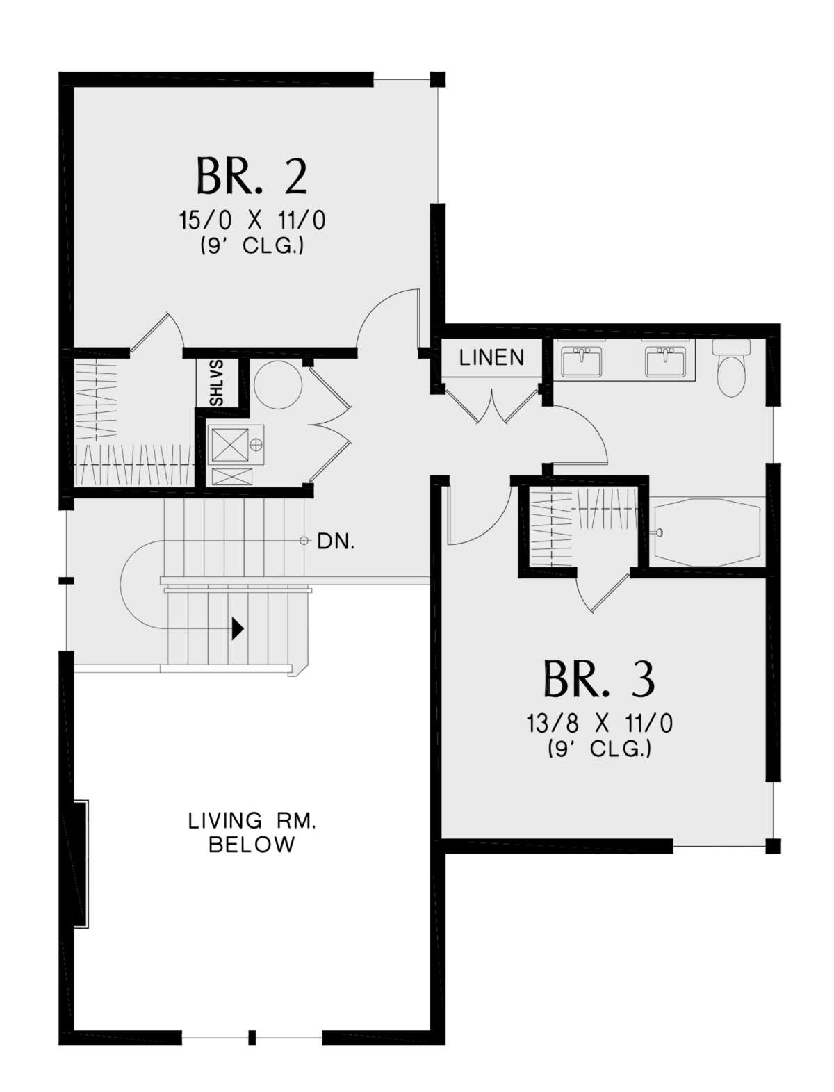 Second Floor for House Plan #2559-00983