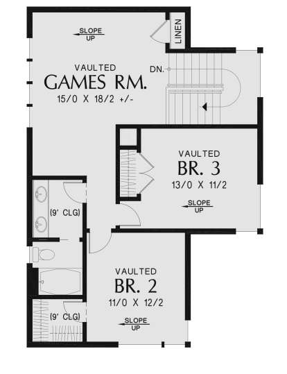 Second Floor for House Plan #2559-00984