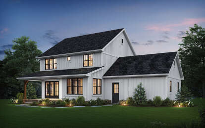Modern Farmhouse House Plan #2559-00985 Elevation Photo