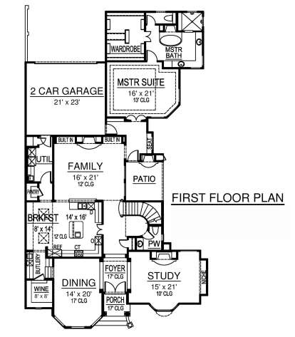Main Floor for House Plan #5445-00509