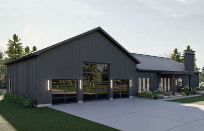 Barn House Plan #963-00803 Elevation Photo