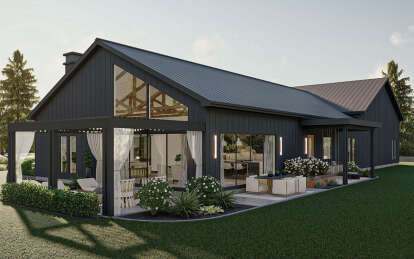 Barn House Plan #963-00803 Elevation Photo