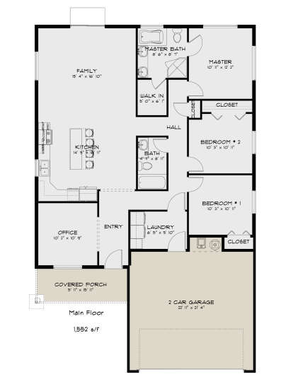 Main Floor  for House Plan #2802-00223