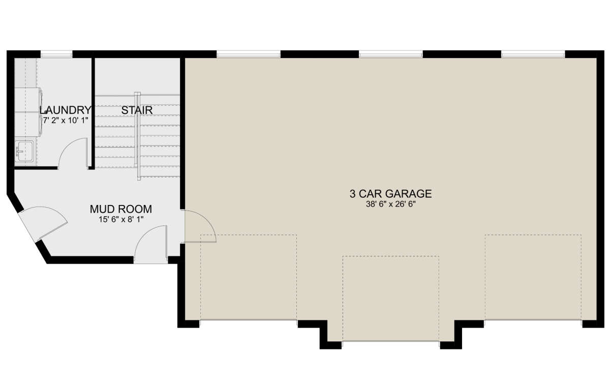 Garage Floor for House Plan #2802-00224