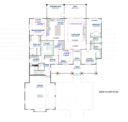 Main Floor  for House Plan #425-00051