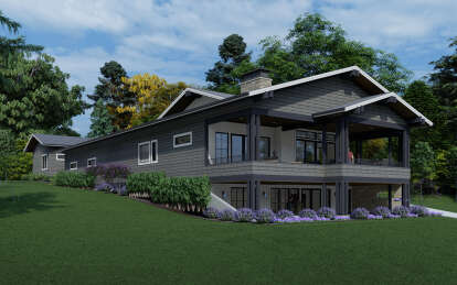 Modern Transitional House Plan #425-00052 Elevation Photo