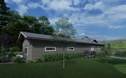 Modern Transitional House Plan #425-00052 Elevation Photo