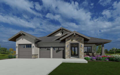 Craftsman House Plan #425-00053 Elevation Photo