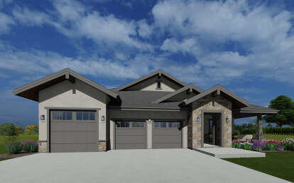 Craftsman House Plan #425-00053 Elevation Photo