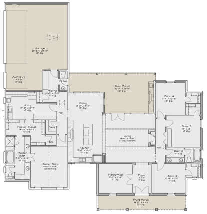 Main Floor  for House Plan #2880-00006