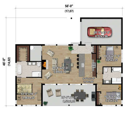 Main Floor  for House Plan #6146-00563