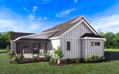 Modern Farmhouse House Plan #009-00361 Elevation Photo