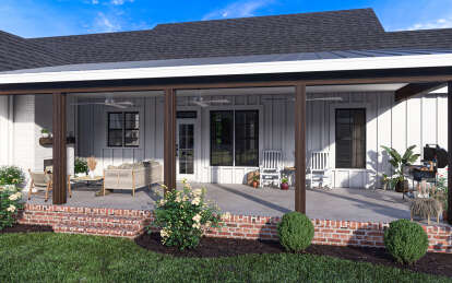 Modern Farmhouse House Plan #009-00361 Elevation Photo