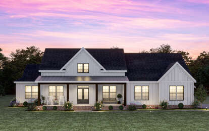 Modern Farmhouse House Plan #009-00361 Elevation Photo