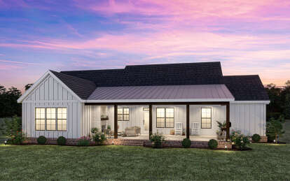 Modern Farmhouse House Plan #009-00361 Elevation Photo