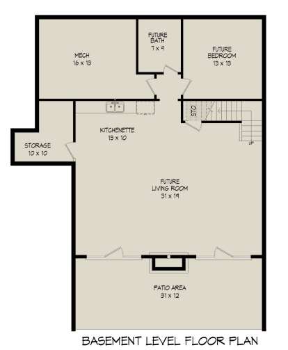 Basement for House Plan #940-00805