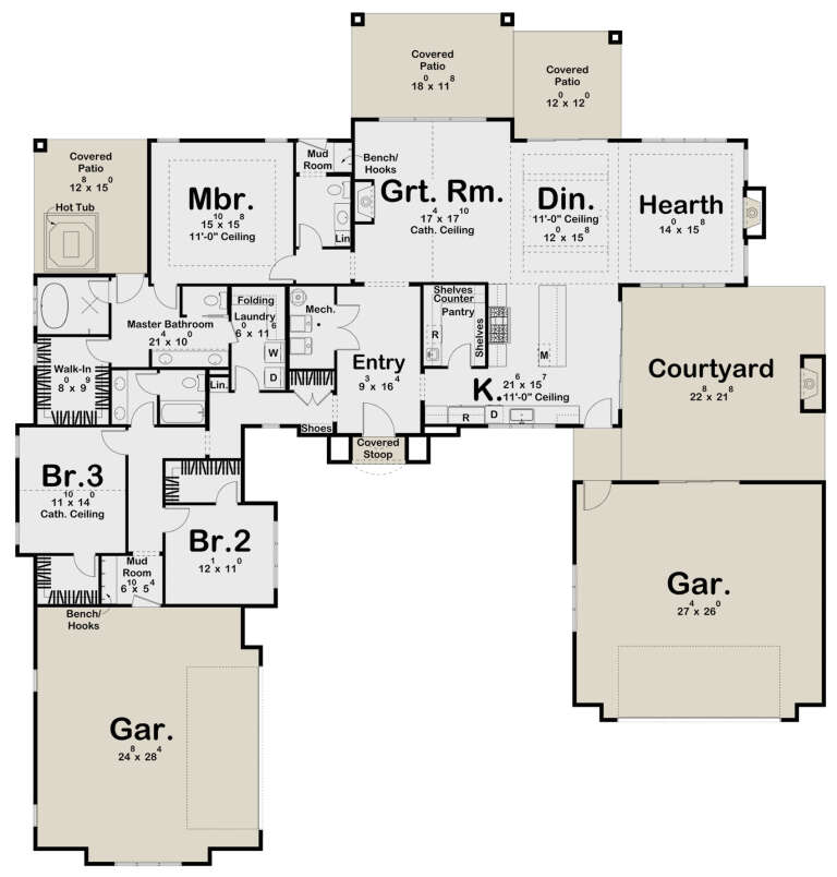 House Plan House Plan #29399 Drawing 1