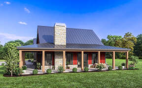 Barn House Plan #009-00362 Elevation Photo