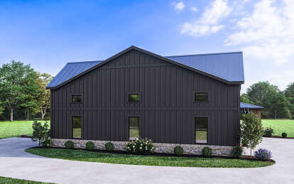 Barn House Plan #009-00362 Elevation Photo