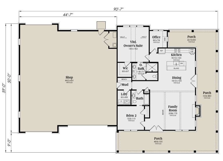 House Plan House Plan #29400 Drawing 1