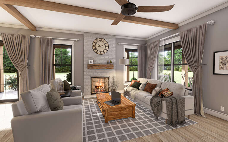 Barn House Plan #009-00362 Additional Photo