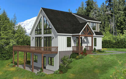 House Plan House Plan #29404 Angled Front Elevation