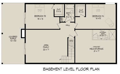 Basement for House Plan #940-00810