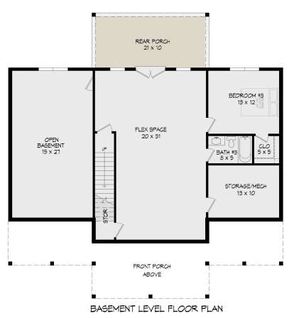 Basement for House Plan #940-00811