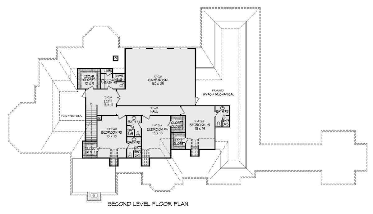 Second Floor for House Plan #940-00815