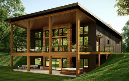 The Lake Front Plan offers a spacious layout of 1,679 square feet with 2-3 bedrooms and 2 bathrooms, making it a perfect option for those looking for a comfortable and functional industrial style home. With its sleek design and ample living space, this plan is ideal for those who enjoy modern aesthetics and a waterfront lifestyle.