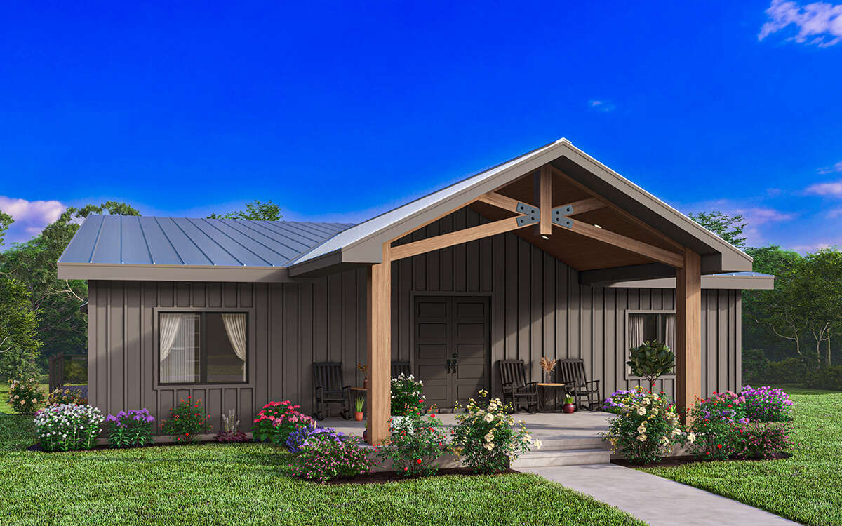 Mountain Plan: 1,292 Square Feet, 3 Bedrooms, 2 Bathrooms