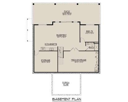 Basement for House Plan #5032-00248
