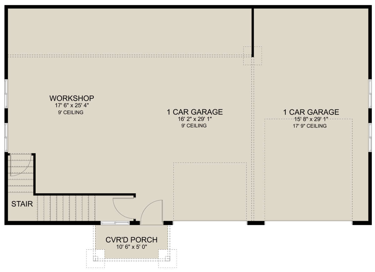 Garage Floor for House Plan #2802-00229