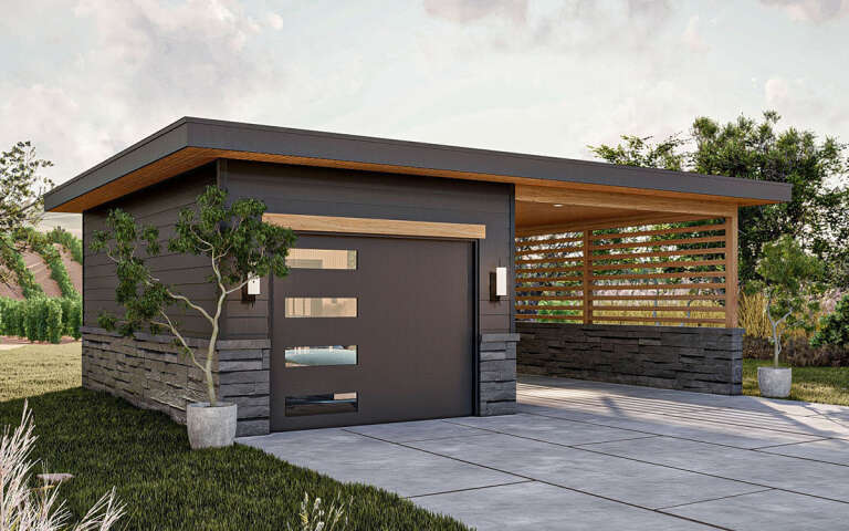 Modern House Plan #963-00807 Elevation Photo