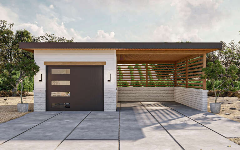 Modern House Plan #963-00807 Elevation Photo