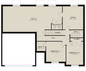 Basement for House Plan #2802-00231