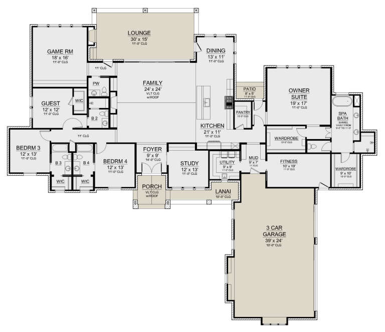 House Plan House Plan #29420 Drawing 1