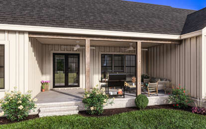 Modern Farmhouse House Plan #009-00363 Elevation Photo
