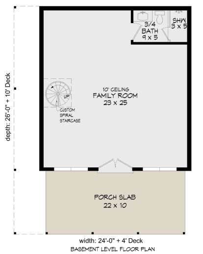 Basement for House Plan #940-00817