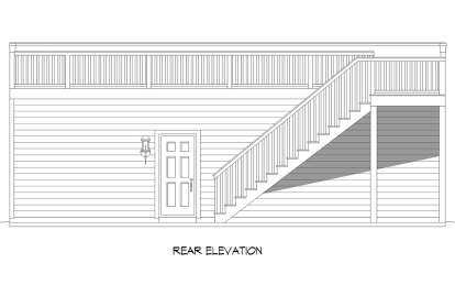 Lake Front House Plan #940-00819 Elevation Photo