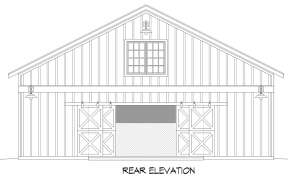 Barn House Plan #940-00820 Elevation Photo