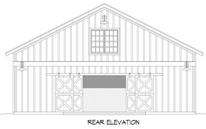 Barn House Plan #940-00820 Elevation Photo